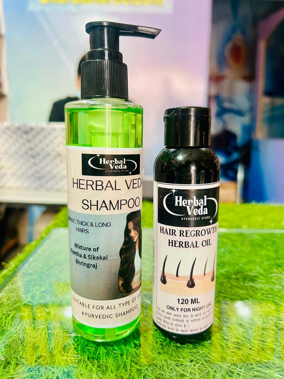Herbal Veda Oil & shampoo