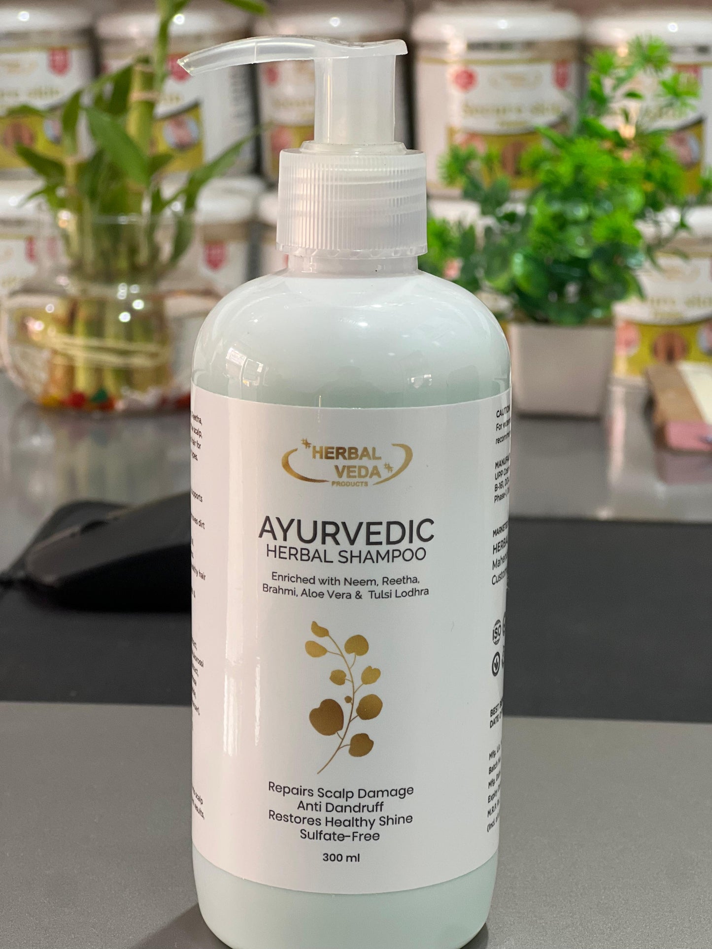 Herbal veda : Hair oil and shampoo