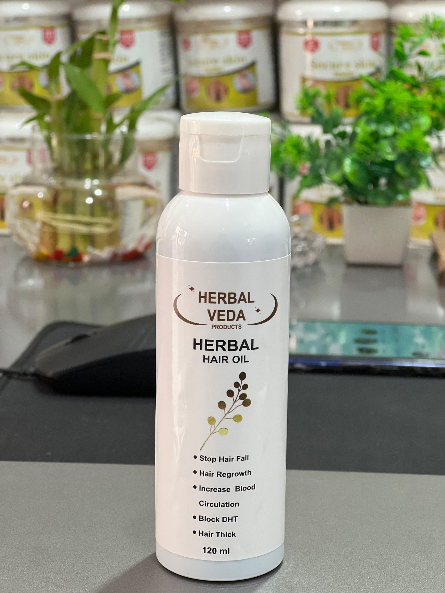 Herbal veda : Hair oil and shampoo