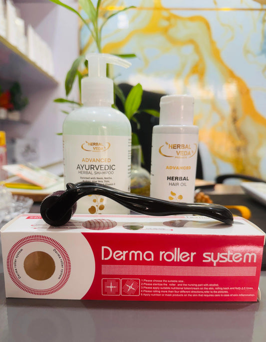 Herbal veda : Hair oil shampoo and Roller